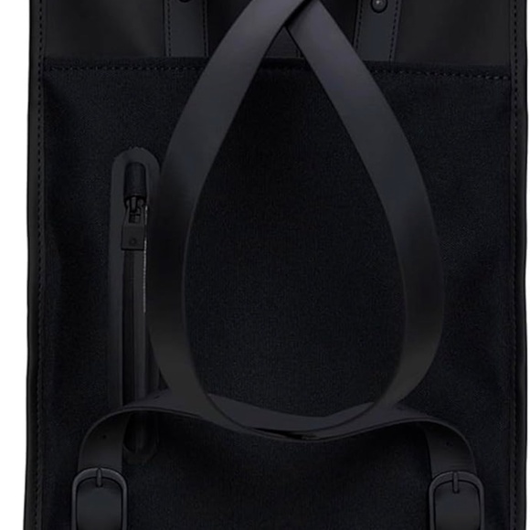 RAINS Backpack Mini Waterproof Backpack Black Minimalist Scandinavian main image 4
